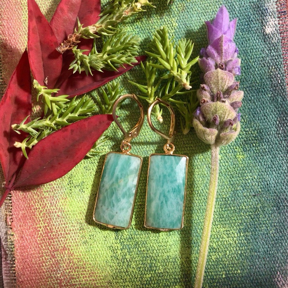 Amazonite Earrings Sundance Charm - Picture 5 of 8